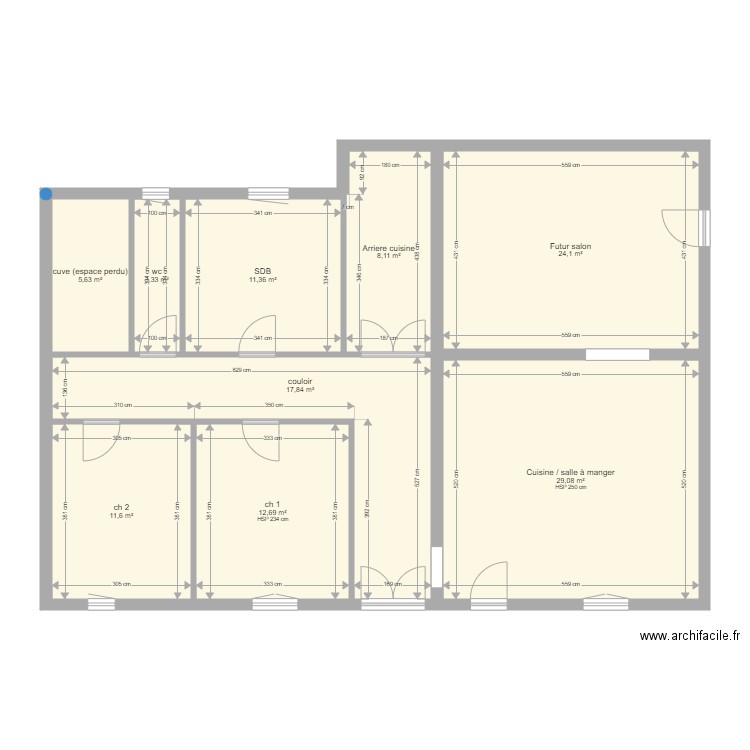 maison A. Plan de 0 pièce et 0 m2