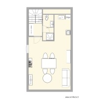 Plan studio etage