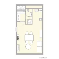 Plan studio etage