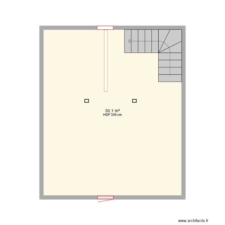 Grenier. Plan de 0 pièce et 0 m2