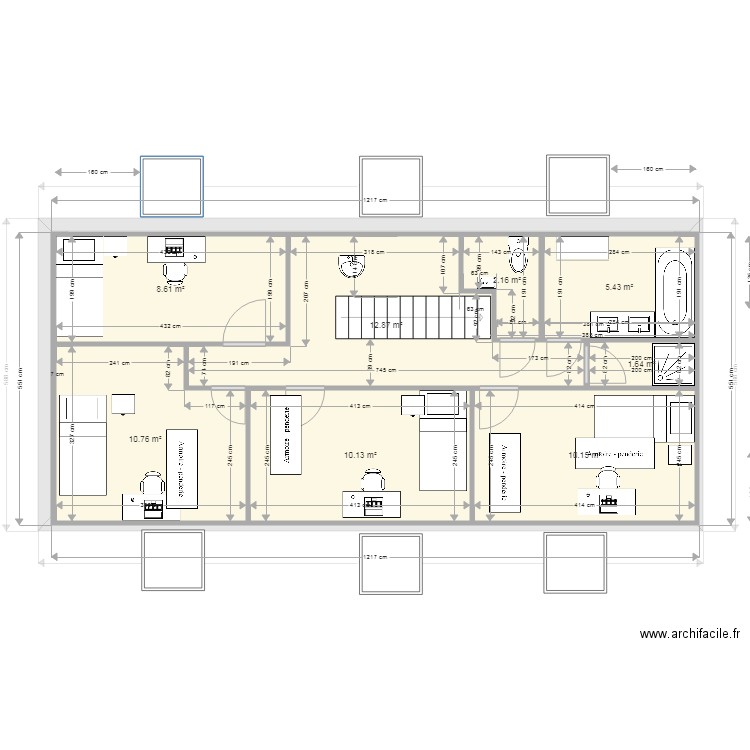 combles maison v2 5. Plan de 0 pièce et 0 m2