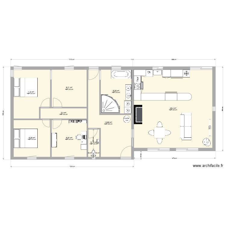 maison 2. Plan de 0 pièce et 0 m2