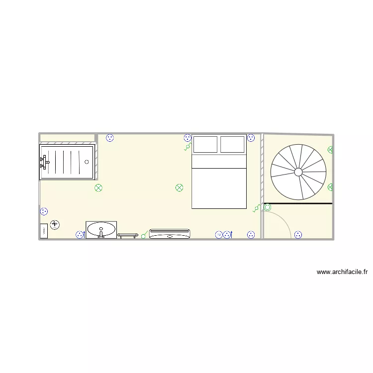 R+1. Plan de R+1. Plan de