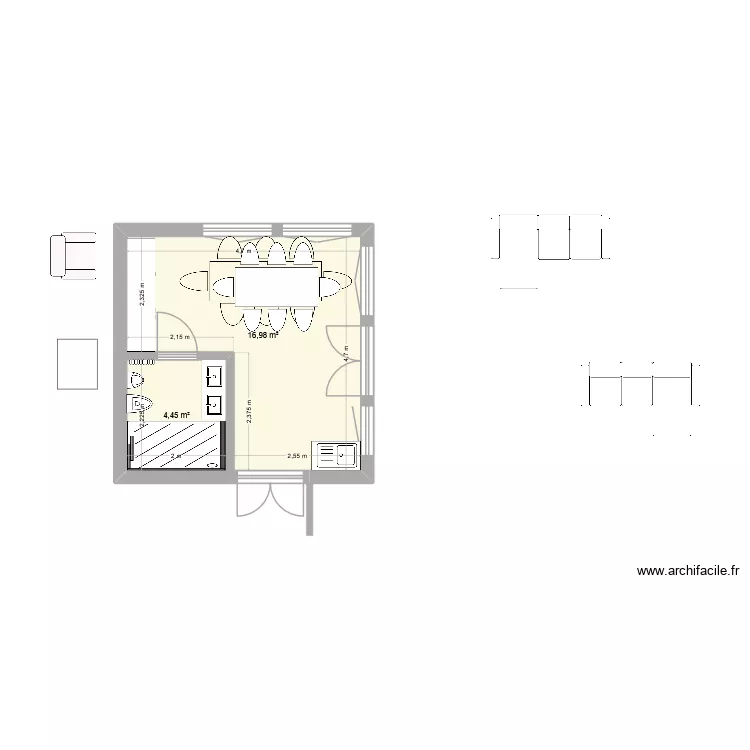 GARAGE1. Plan de 2 et 21 m² GARAGE1. Plan de 2 et 21 m²