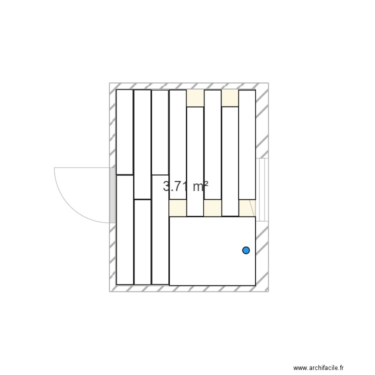 Parquet Salle de Bains. Plan de 0 pièce et 0 m2