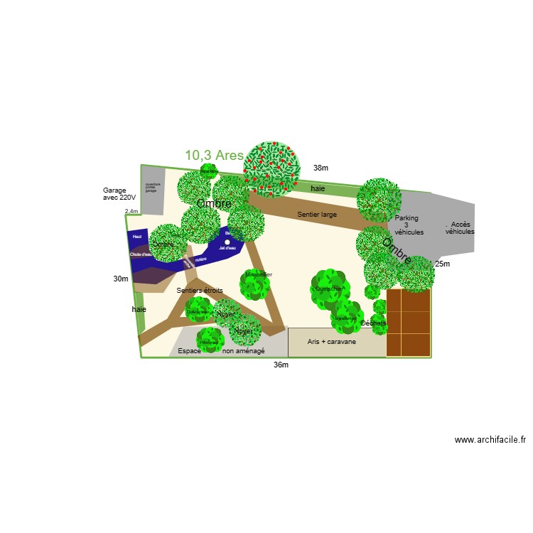  Projet verger Emilie 02. Plan de 1 pièce et 16 m2