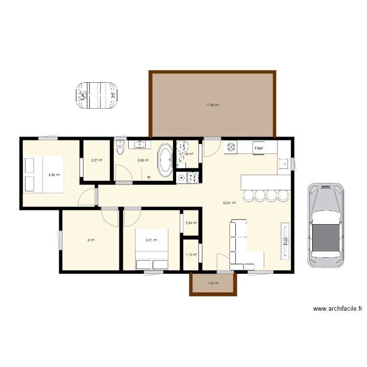 maison 1. Plan de 0 pièce et 0 m2