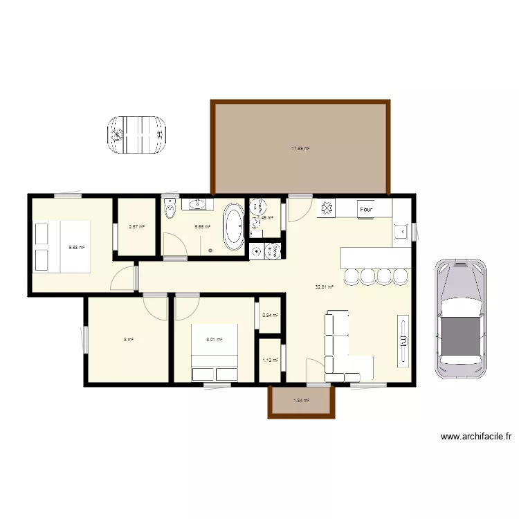 maison 1. Plan de 