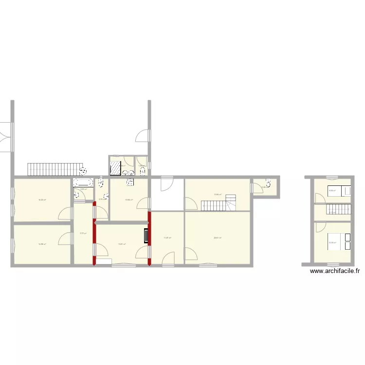 rdc initial bonnes mesures tvx l&eacute;gers. Plan de 