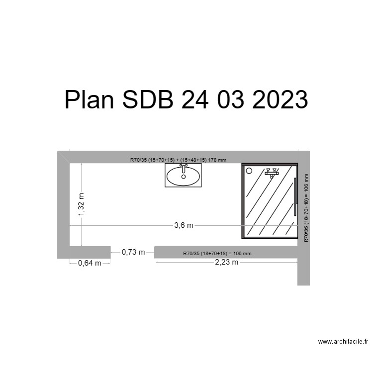 Plan SDB 24 03 2023. Plan de 0 pièce et 0 m2