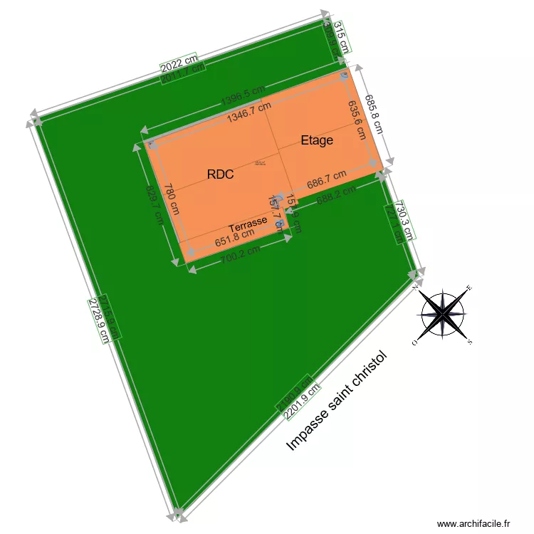PCMI2 Plan de masse Existant boube . Plan de 