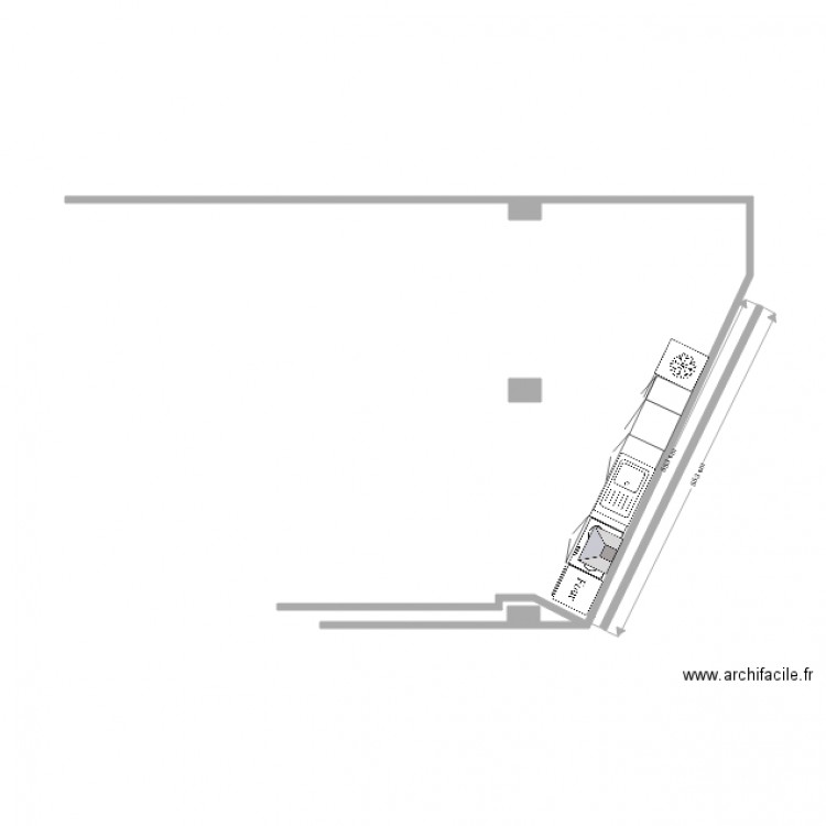 projet cuisine rotonde city. Plan de 0 pièce et 0 m2