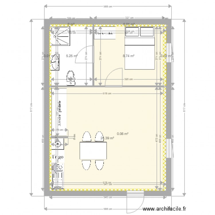 3EM ETAGE GAUCHE ASENCIO. Plan de 0 pièce et 0 m2