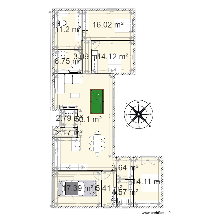 plan madi hugo. Plan de 0 pièce et 0 m2