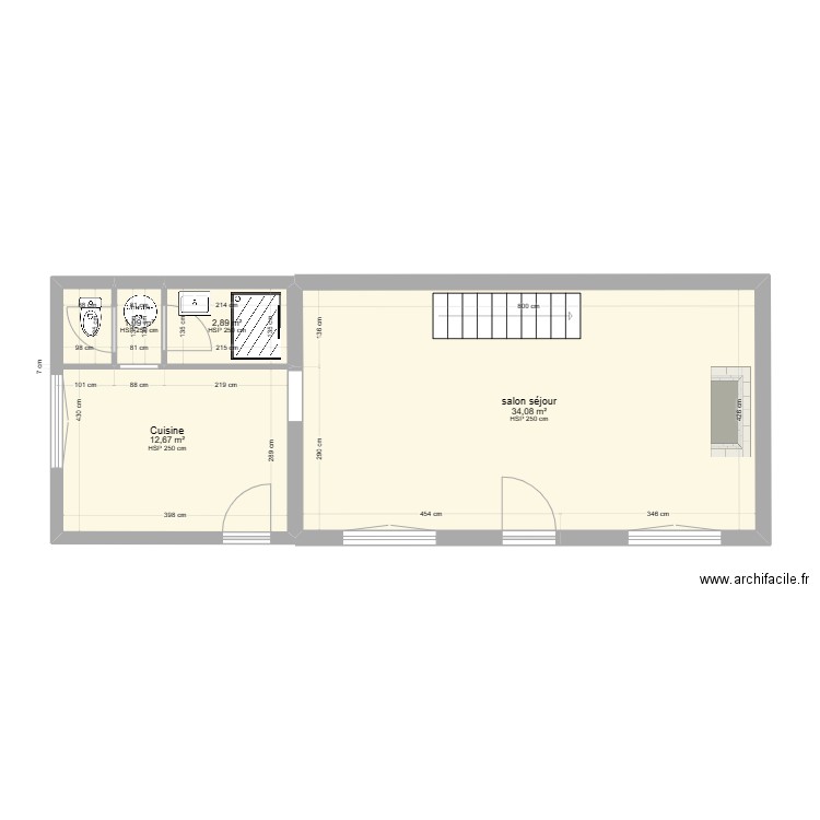 SWICEGOOD BONNET. Plan de 4 pièces et 51 m2