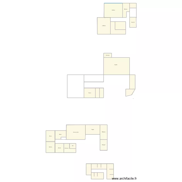 Klet Vintgar. Plan de 