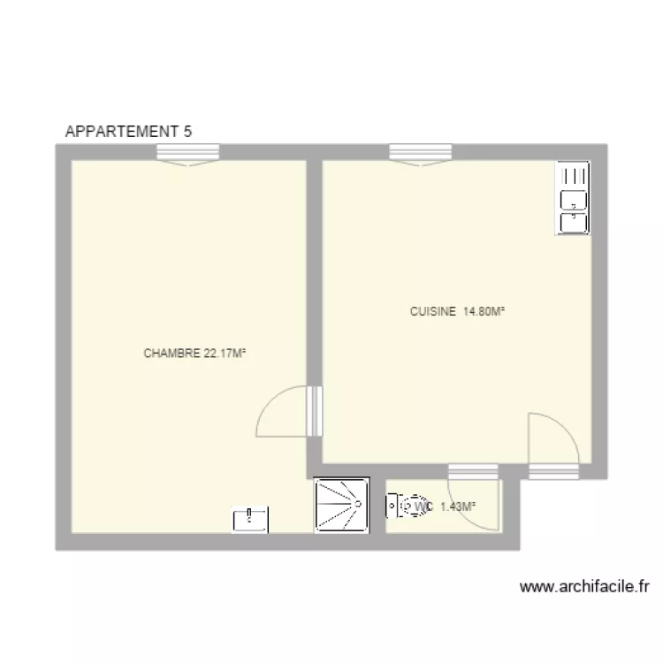 THIBAUD APT 5. Plan de THIBAUD APT 5. Plan de