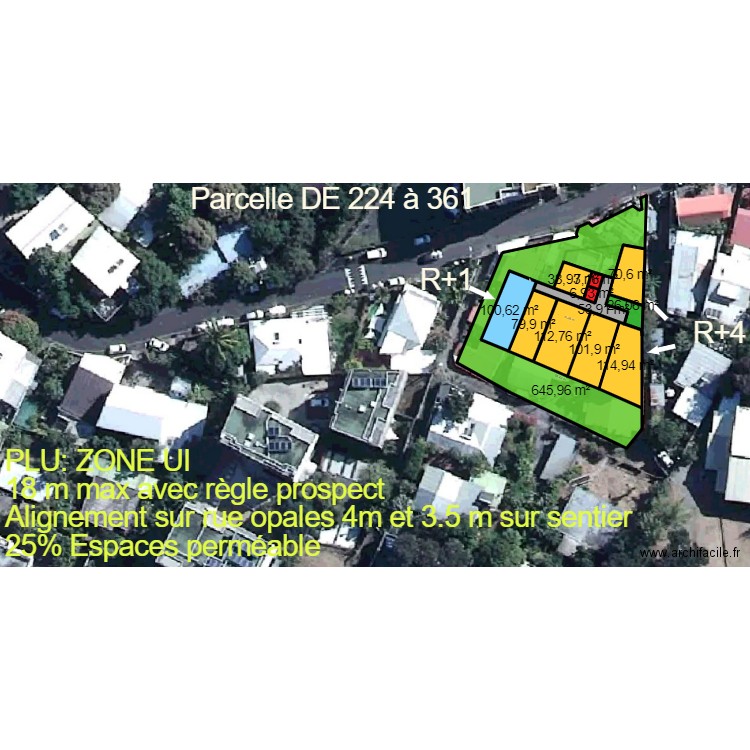 OPALES. Plan de 19 pièces et 2731 m2