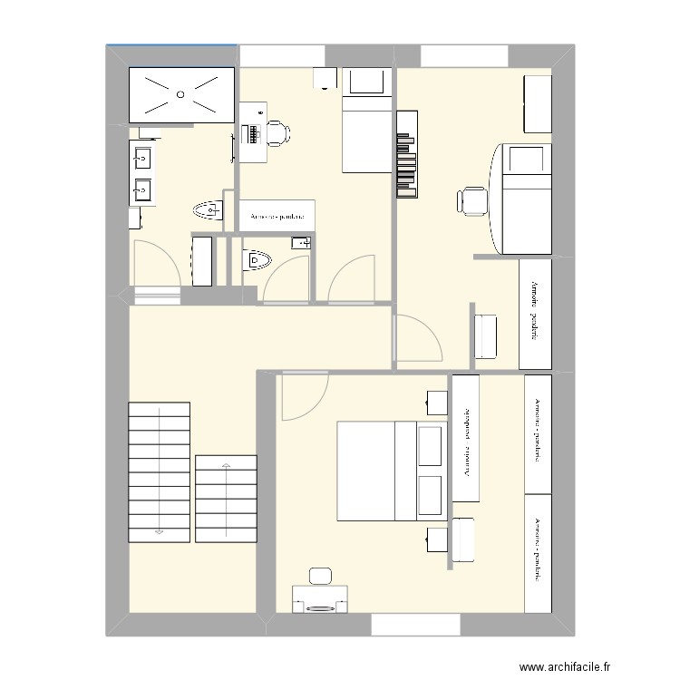 Plan de base etage. Plan de 0 pièce et 0 m2