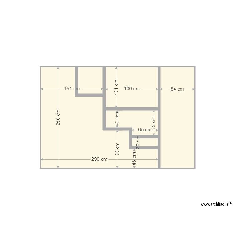 Face escalier. Plan de 0 pièce et 0 m2