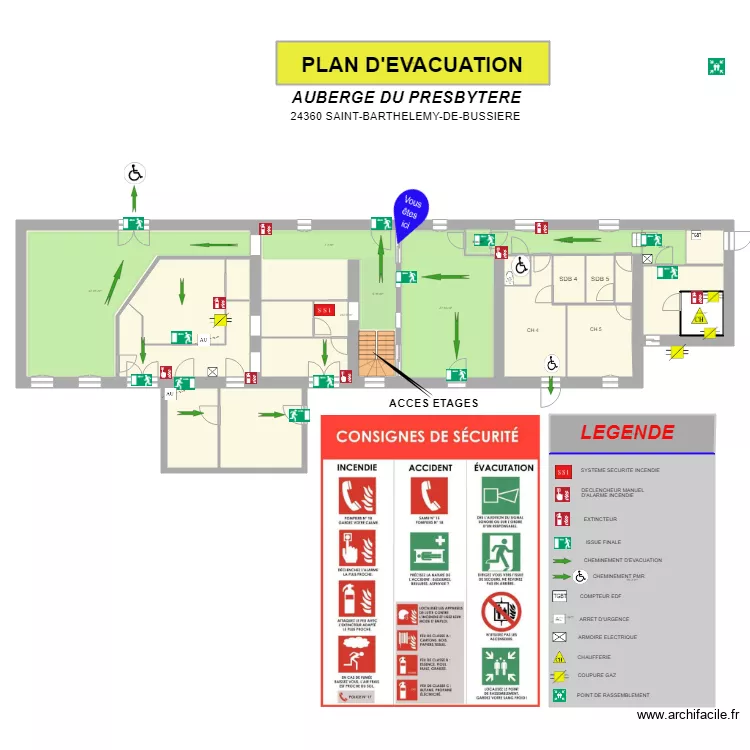 ST BARTHE. Plan de ST BARTHE. Plan de