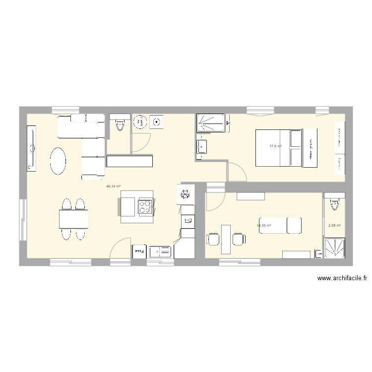 Projet Caphan v01. Plan de 0 pièce et 0 m2