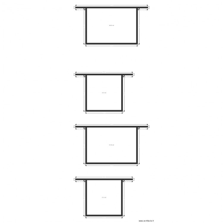 Warang Bungalow. Plan de 4 pièces et 105 m2