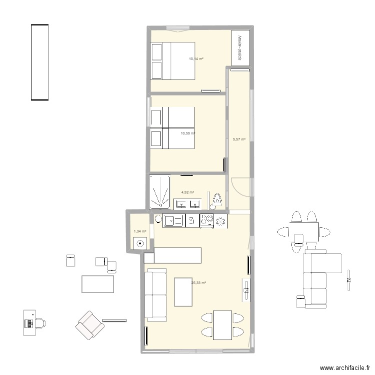 pirou. Plan de 0 pièce et 0 m2