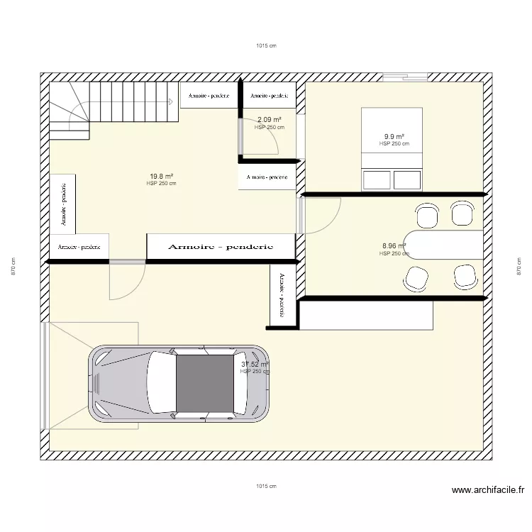 Sous sol Julien. Plan de 