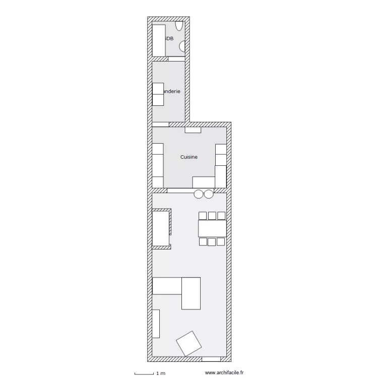 Maison. Plan de 