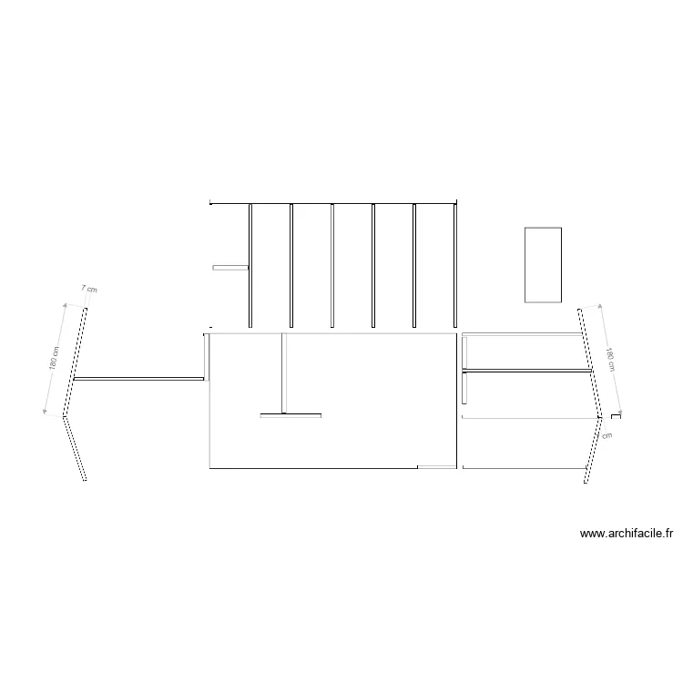 cuisine exterieur. Plan de 