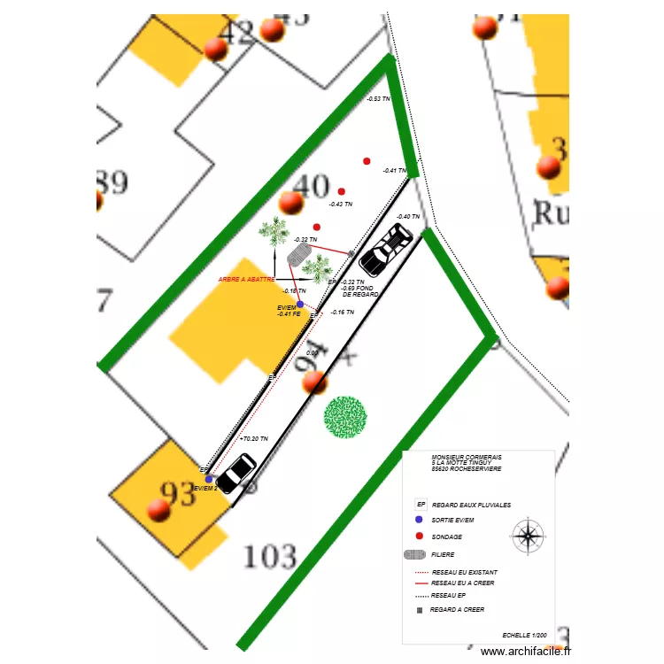 IMPLANTATION CORMERAIS. Plan de IMPLANTATION CORMERAIS. Plan de