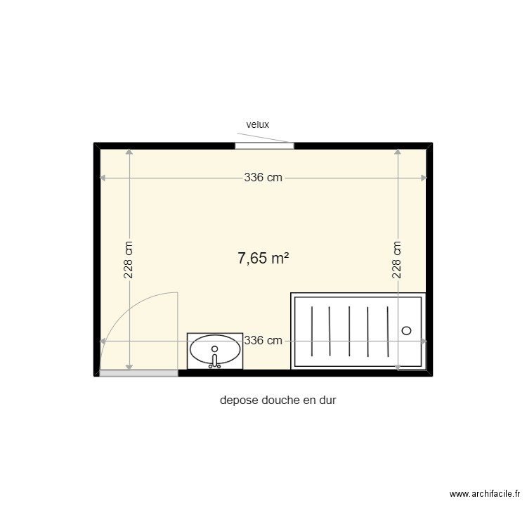 LEFEBVRE ESTELLE . Plan de 1 pièce et 8 m2