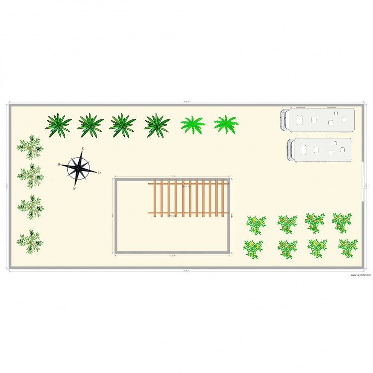 terrain. Plan de 0 pièce et 0 m2