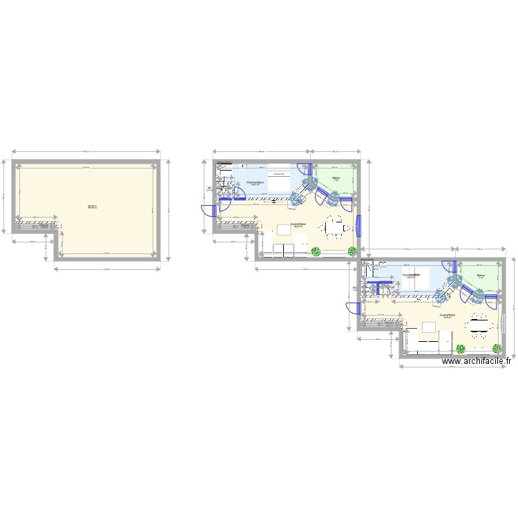 APPARTEMENT HUGO. Plan de 0 pièce et 0 m2