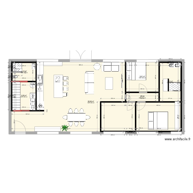 MOUZEIL 3. Plan de 12 pièces et 112 m2