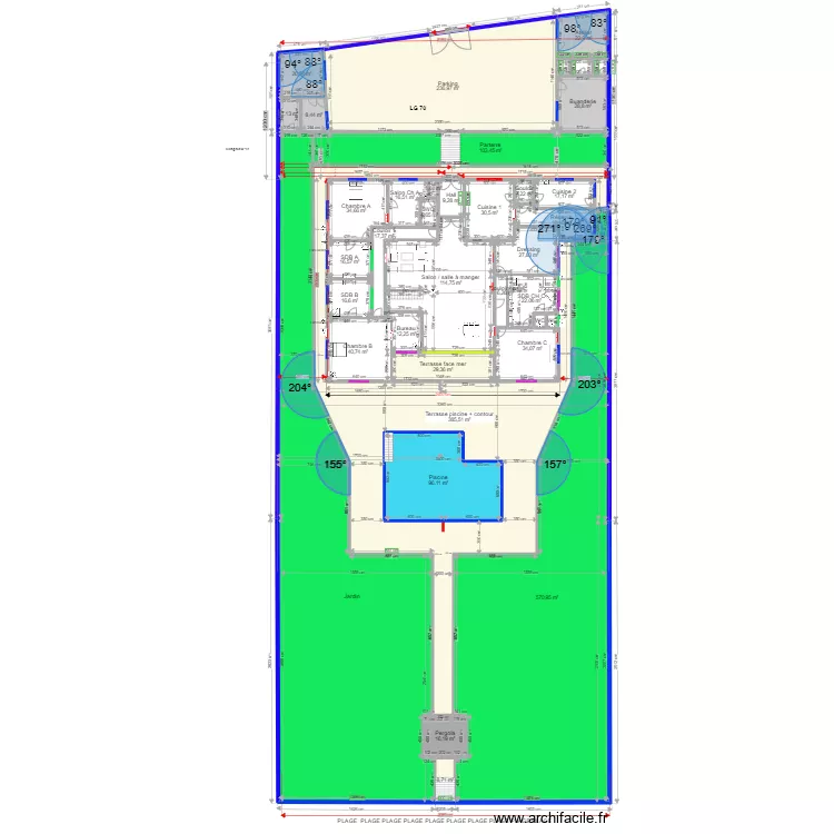 A LG 70. Plan de 