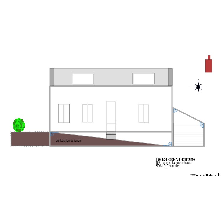 marie therese  facade apres travaux. Plan de 0 pièce et 0 m2