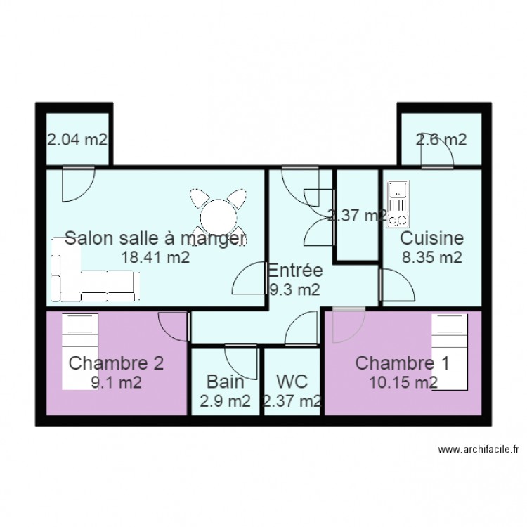 Appartement administration SAS 3. Plan de 0 pièce et 0 m2