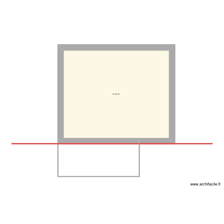 plnn. Plan de 1  et 68 m²