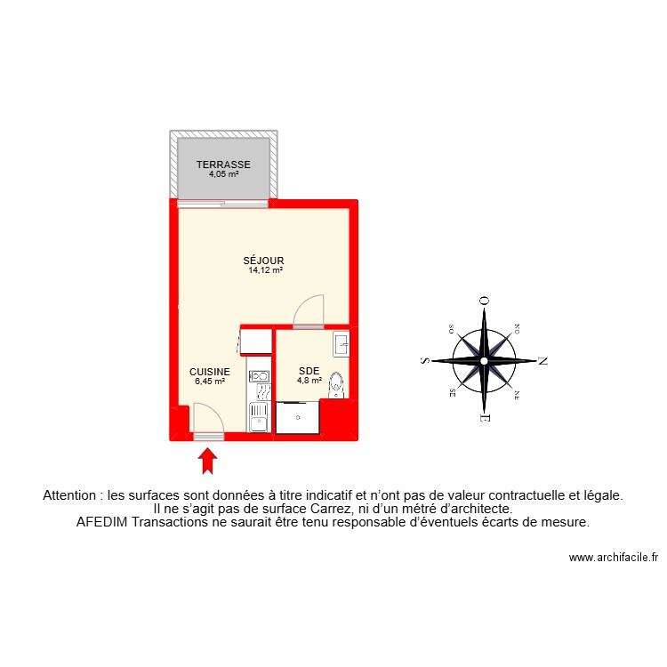 BI 28395. Plan de 7 pièces et 31 m2