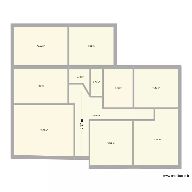 AUBIGNAN M 1. Plan de 11  et 119 m²