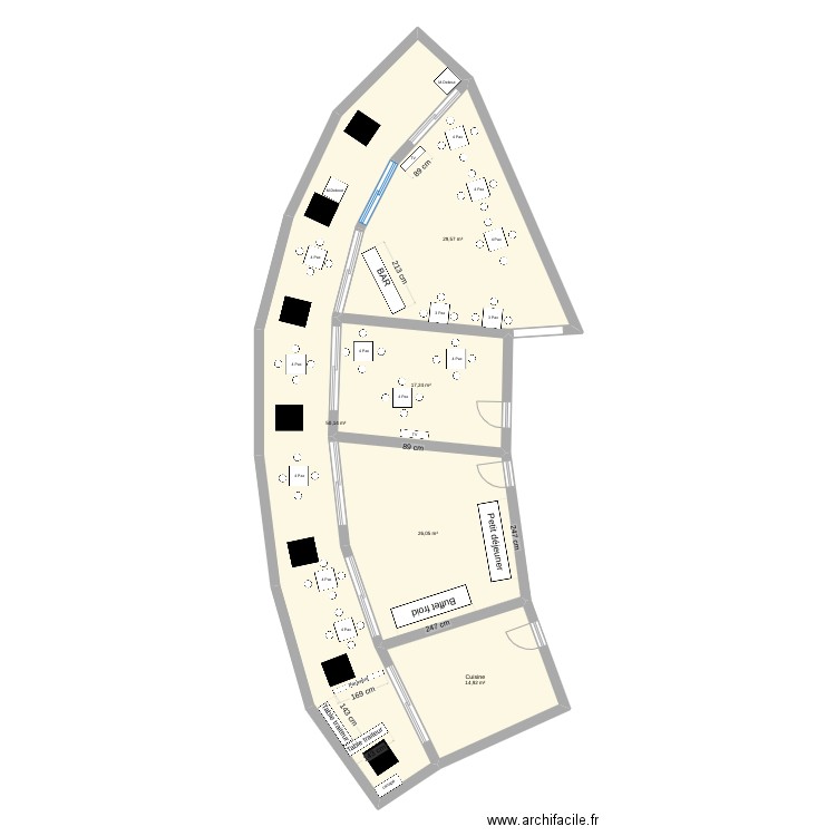 Ermanno - Bloc B - 10 éme étage - 51 Pax. Plan de 5 pièces et 138 m2