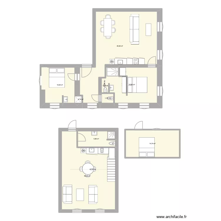 Muro Test 3. Plan de 8  et 127 m²
