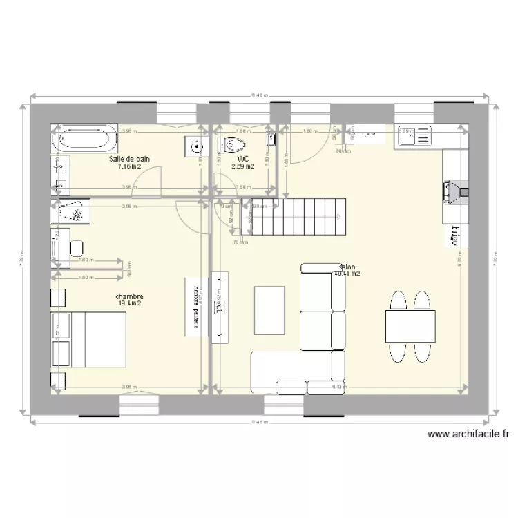 plan petite maison fontsalive. Plan de 