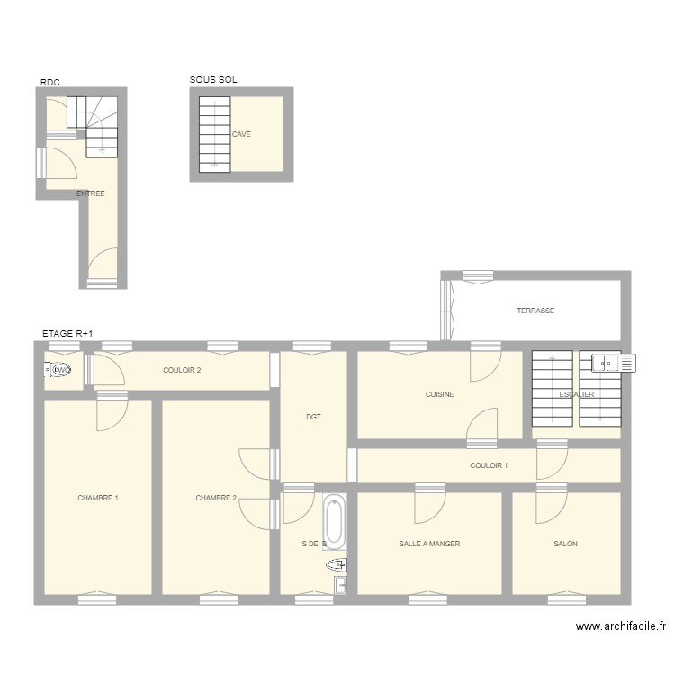 LEBRETON APPARTEMENT. Plan de 0 pièce et 0 m2