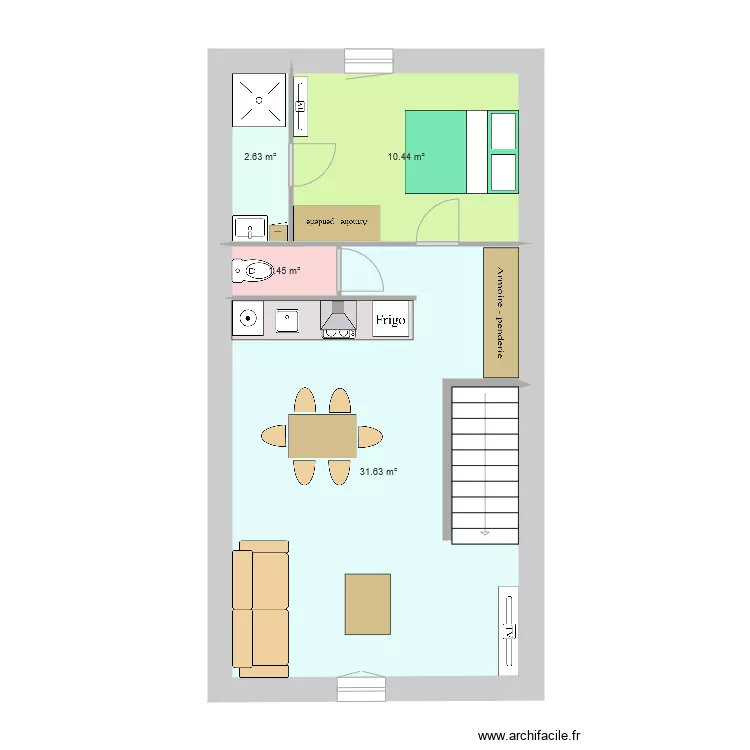 appart 2nd saulce. Plan de 