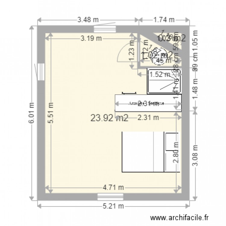 etage bruno. Plan de 0 pièce et 0 m2