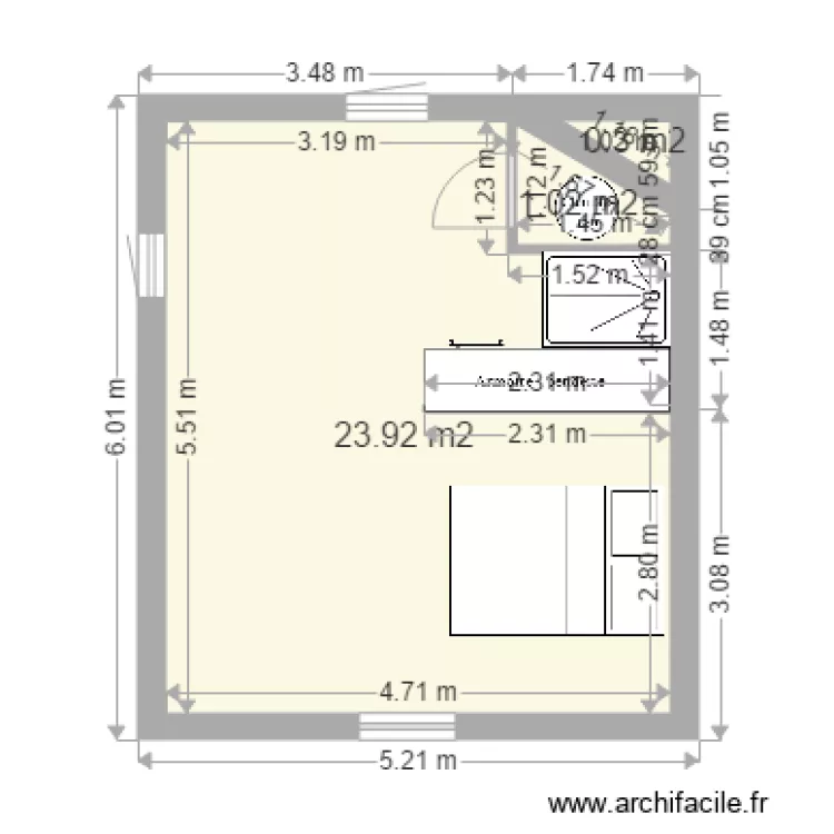etage bruno. Plan de 