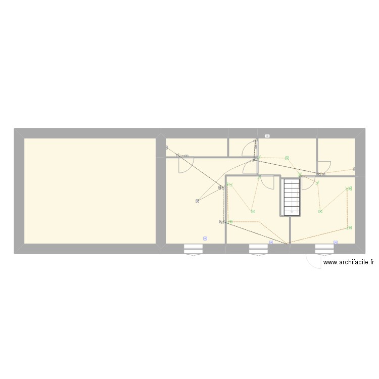 basoches en dunois renovation v2. Plan de 14 pièces et 190 m2